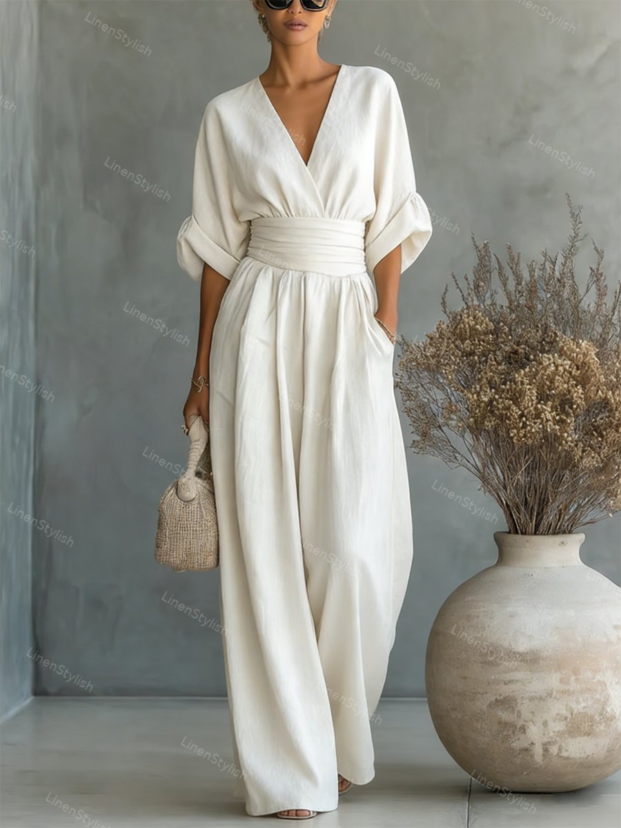Isadora | V-Neck Jumpsuit
