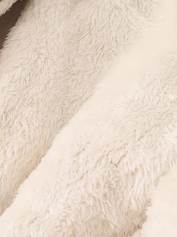 Women's Hooded Faux Fur Collar Winter Coat
