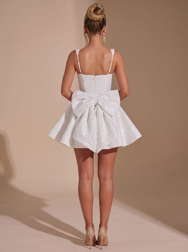 Women's Sequin A Line Mini Christmas Party Dress