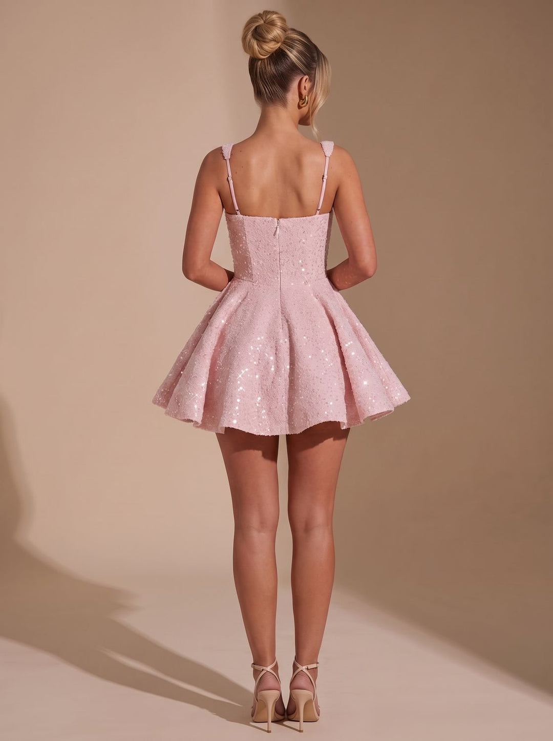 Women's Sequin A Line Mini Christmas Party Dress