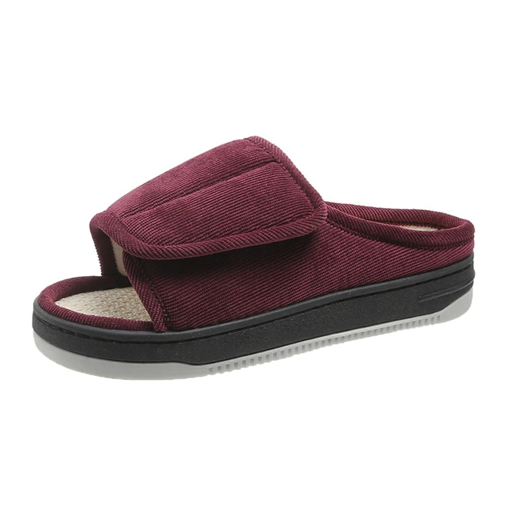 Women's Casual Indoor Orthopedic Slippers - Red